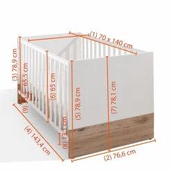 Babybett Remo 70 x 140 cm