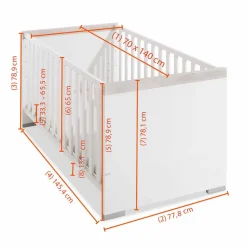Babyzimmer-Set Kira 4tlg.