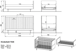 Babyzimmer-Set Tomino 4tlg.