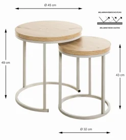 Beistelltisch-Set Levi