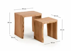 Beistelltisch-Set Vintara