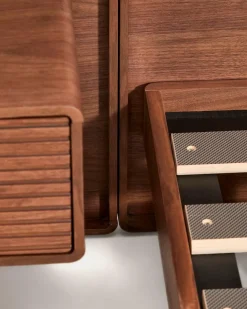 Bett mit Nachttischen Norlen 160 x 200 cm