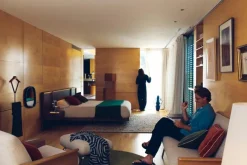 Bett mit Nachttischen Norlen 160 x 200 cm