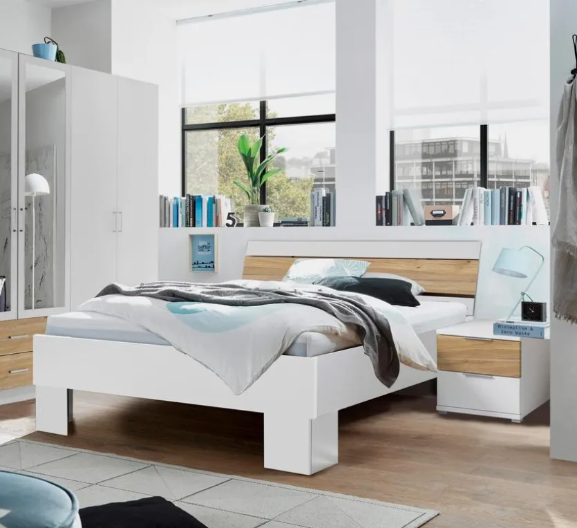 Bett mit Nachttischen Timbon 180 x 200 cm