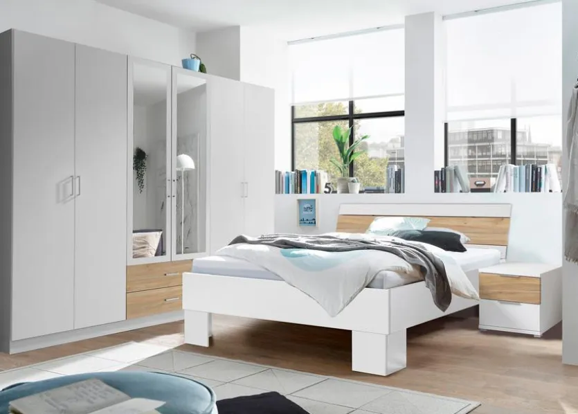 Bett mit Nachttischen Timbon 180 x 200 cm