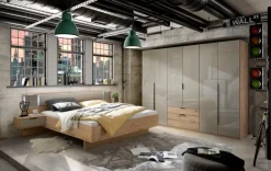 Bett mit Nachttischen Wanja 180 x 200 cm