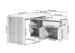 Eckschreibtisch CU-Libre 150 E