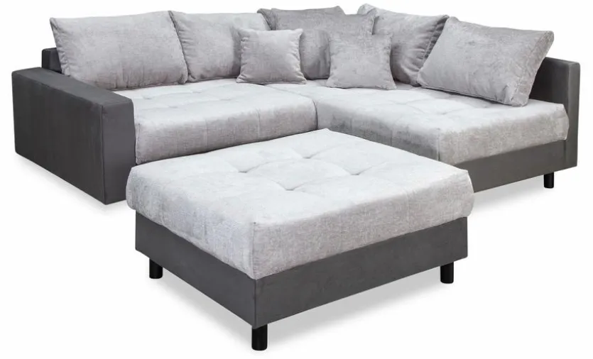 Ecksofa mit Hocker Antonia