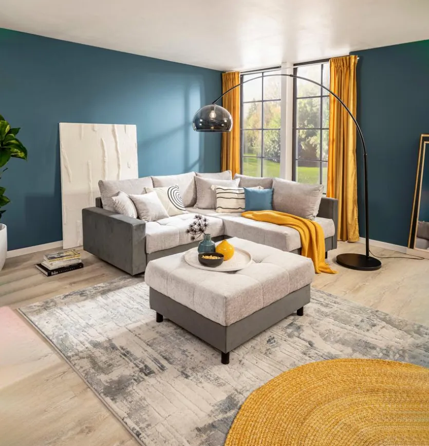 Ecksofa mit Hocker Antonia