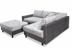 Ecksofa mit Hocker Antonia