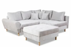 Ecksofa mit Hocker Rice