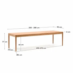 Esstisch mit Auszug Lenon 200/ 280 x 90 cm