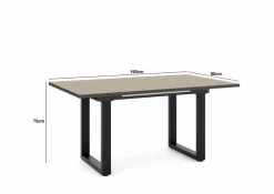 Esstisch mit Auszug Reno 160/210 x 90 cm