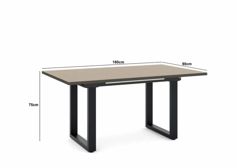 Esstisch mit Auszug Reno 160/210 x 90 cm