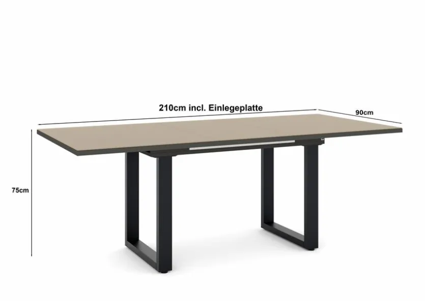 Esstisch mit Auszug Reno 160/210 x 90 cm
