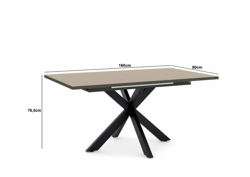 Esstisch mit Auszug Reno 160/210 x 90 cm