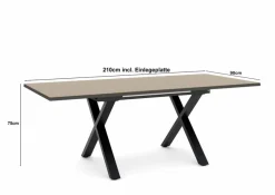 Esstisch mit Auszug Reno 160/210 x 90 cm