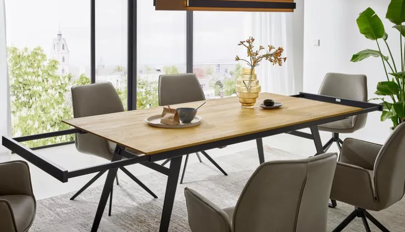 Esstisch mit Auszug Tiama 200/300 x 100/150 cm