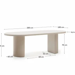 Esstisch Nealy 200 x 100 cm