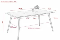 Esstisch Sabine 160 x 90 cm