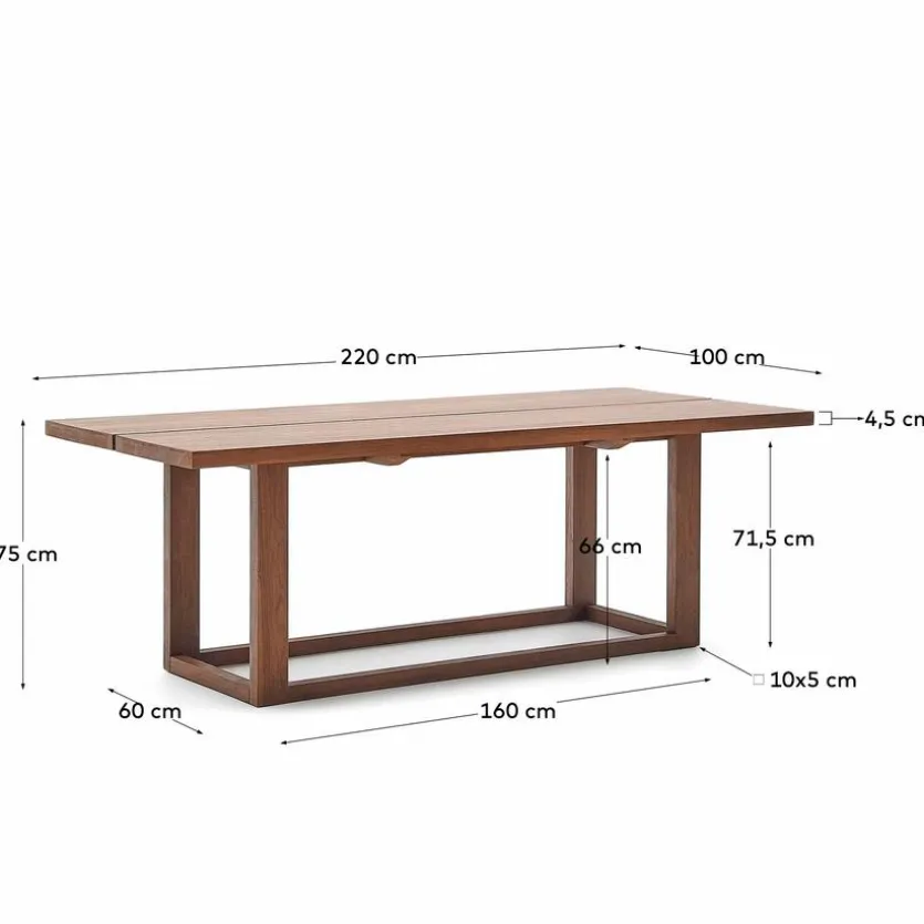 Esstisch Sashi 2220 x 100 cm