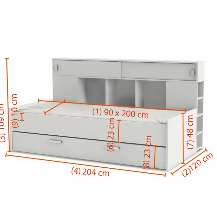 Funktionsbett Sherwood 90 x 200 cm