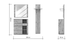 Garderobenkombination Indianapolis