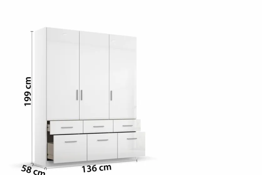 Kleiderschrank Celle 136 x 210 cm