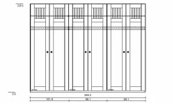 Kleiderschrank Castellino 300 x 230 cm