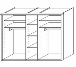 Kleiderschrank Cembra 254 x 223 cm
