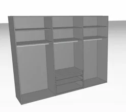 Kleiderschrank Cozy 302 x 236 cm