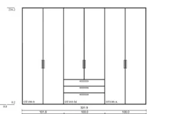 Kleiderschrank Cozy 302 x 236 cm