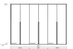 Kleiderschrank Cozy 302 x 220 cm