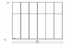 Kleiderschrank Cubo 299 x 222 cm