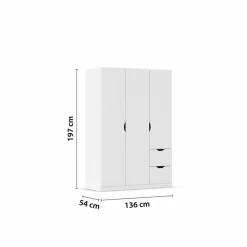 Kleiderschrank Freiham 136 x 197 cm