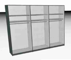 Kleiderschrank Glass 298 x 240 cm