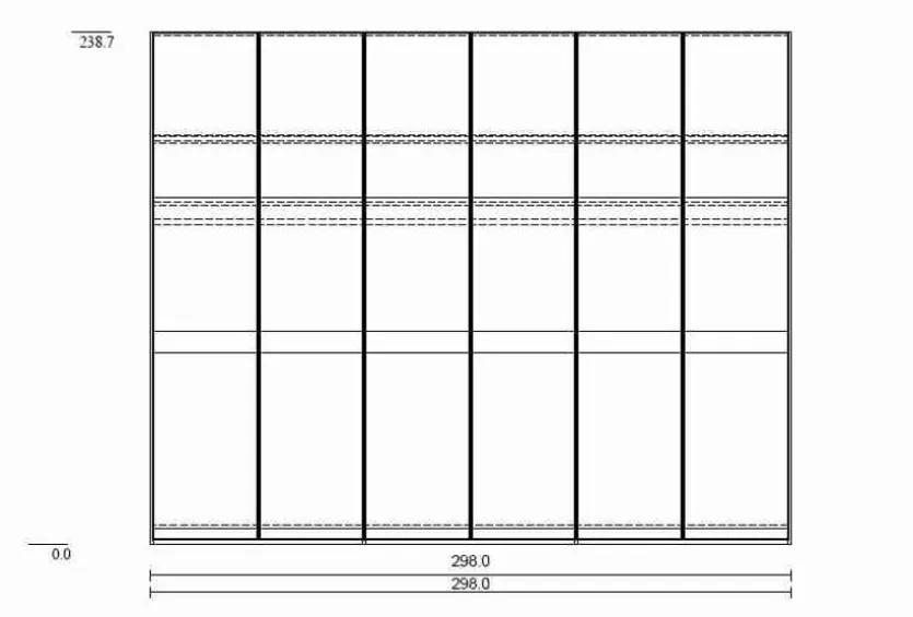 Kleiderschrank Glass 298 x 240 cm
