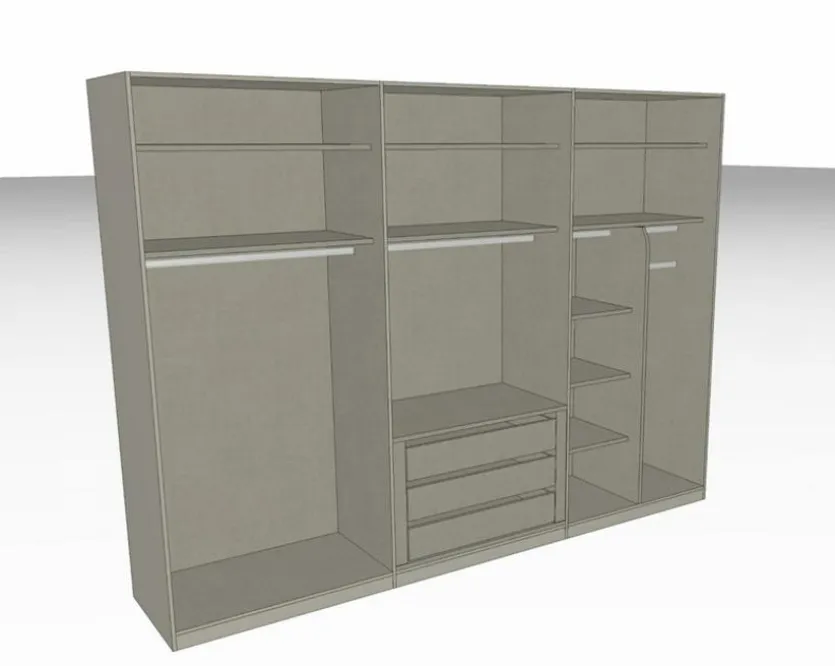 Kleiderschrank Henderson 300 x 223 cm