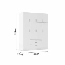 Kleiderschrank Hildesheim 181 x 229 cm