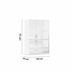 Kleiderschrank Homburg 136 x 197 cm