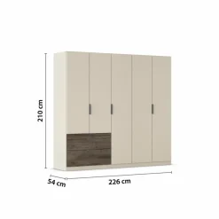 Kleiderschrank Koda 226 x 210 cm