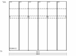 Kleiderschrank Lousada 302 x 260 cm