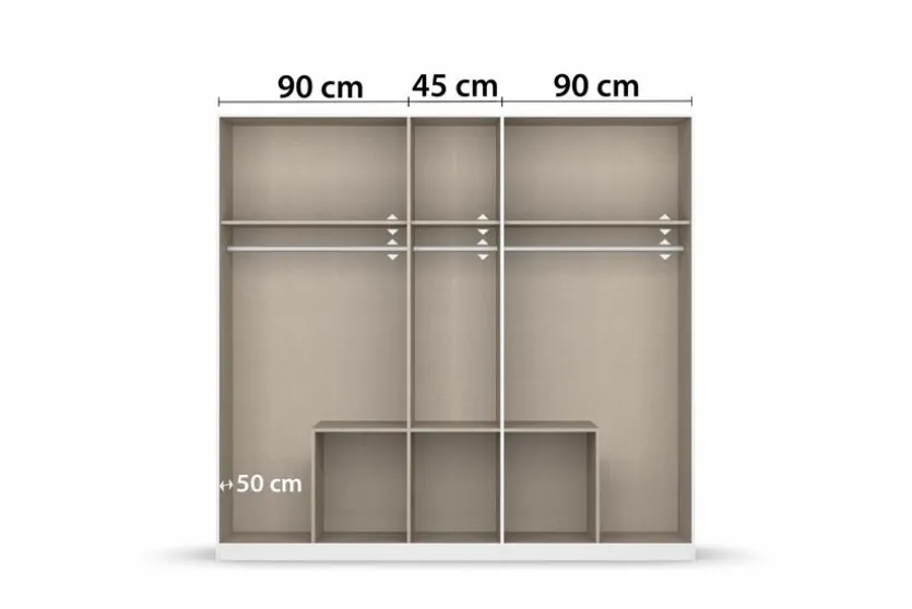 Kleiderschrank Mainz 226 x 210 cm