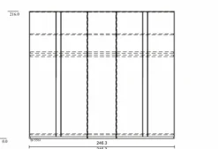 Kleiderschrank Marino 250 x 216 cm