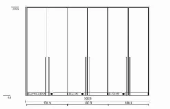 Kleiderschrank Miami 307 x 220 cm
