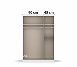 Kleiderschrank Ontario 136 x 197 cm