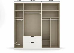 Kleiderschrank Ragona-Spin 226 x 229 cm