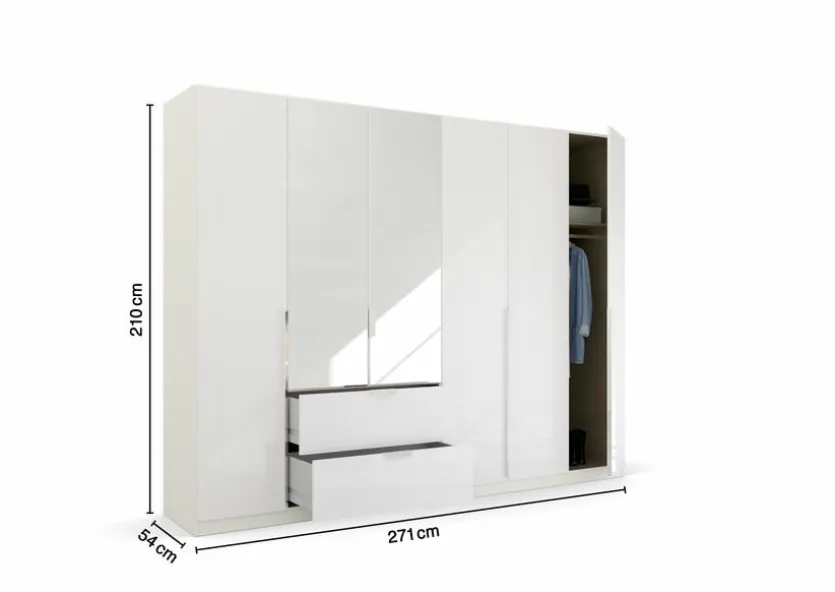 Kleiderschrank Ragona-Spin 271 x 229 cm