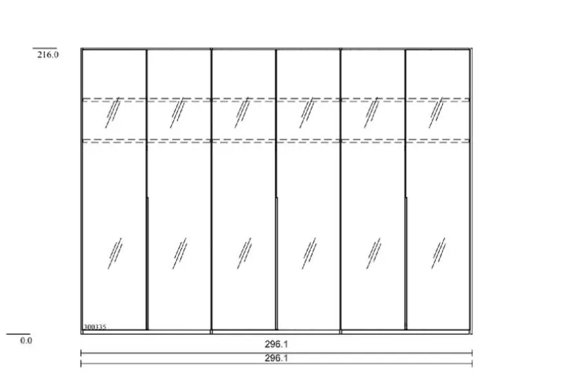 Kleiderschrank San Diego 300 x 216 cm