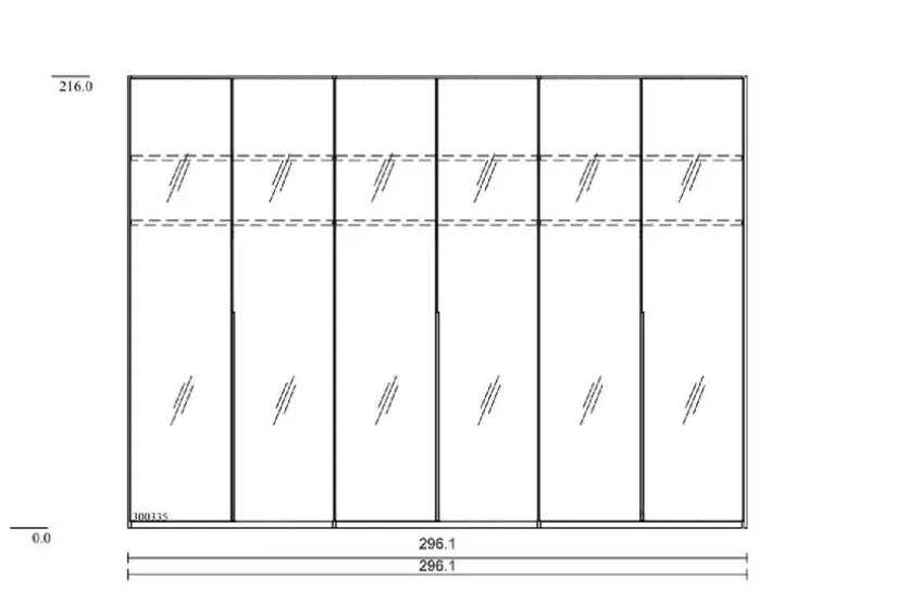 Kleiderschrank San Diego 300 x 216 cm